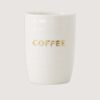 Zusss koffiemok - coffee wit/goud