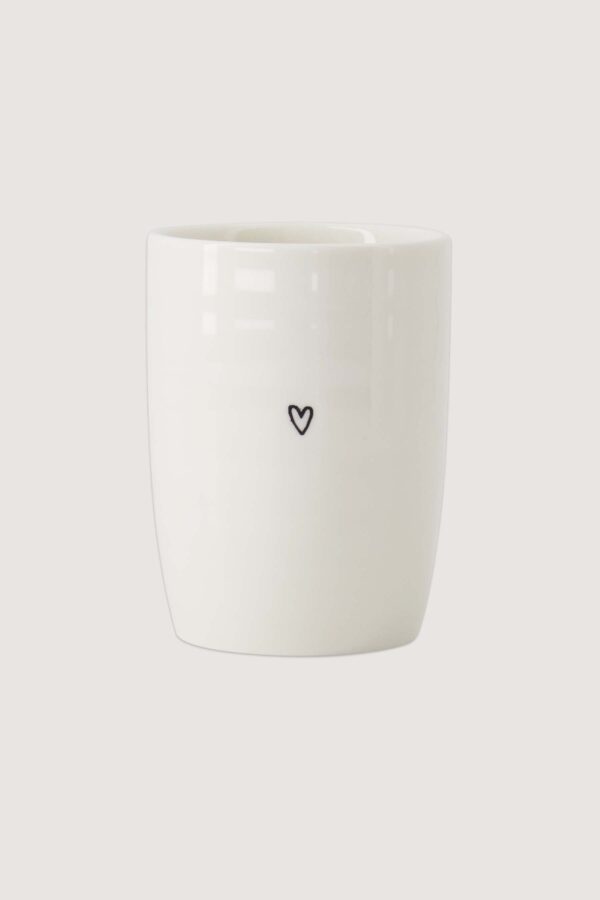 Zusss koffiemok - hartjes zwart/wit