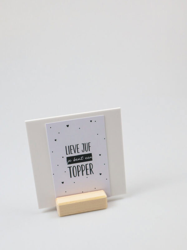 Blockie juf cadeaus-5 Quote blockie juf cadeau - Van een juf zoals jij word ik blij