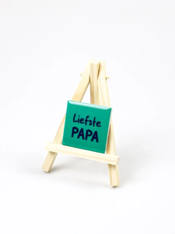 Magneet tegeltje - Liefste papa (Excl. houten ezel)