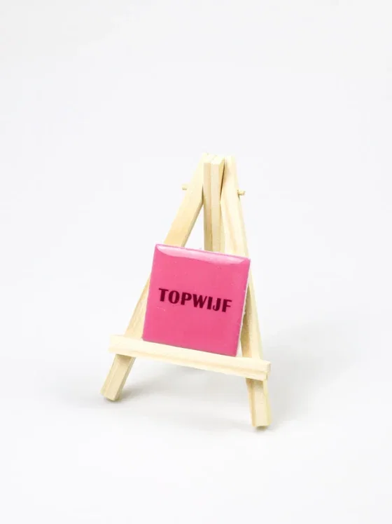 Magneet tegeltje - Topwijf (Excl. houten ezel)