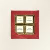 Chocoladeblokjes eigen logo - geschenkdoos 4 stuks Chocoladeblokjes eigen logo - geschenkdoos 4 stuks