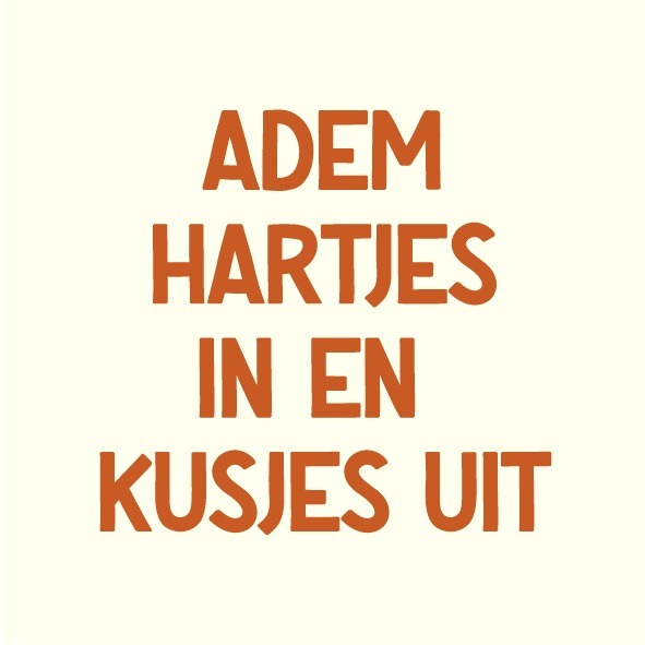 Magneettegeltje - Adem hartjes in en kusjes uit Magneettegeltje - Adem hartjes in en kusjes uit