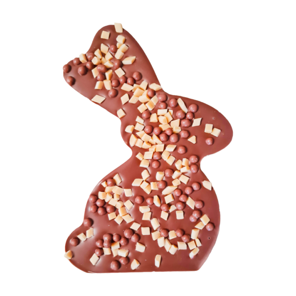 Chocolade paashaas met karamel - melk in geschenkdoos