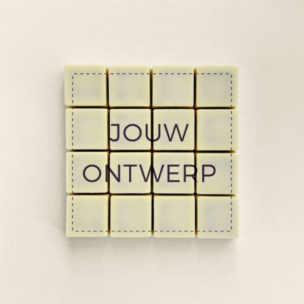 Chocolade wenskaart logo bonbons eigen ontwerp - Praliné Chocolade wenskaart logo bonbons eigen ontwerp - Praliné