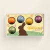 Chocolade Bonbons Pasen in rode geschenkdoos
