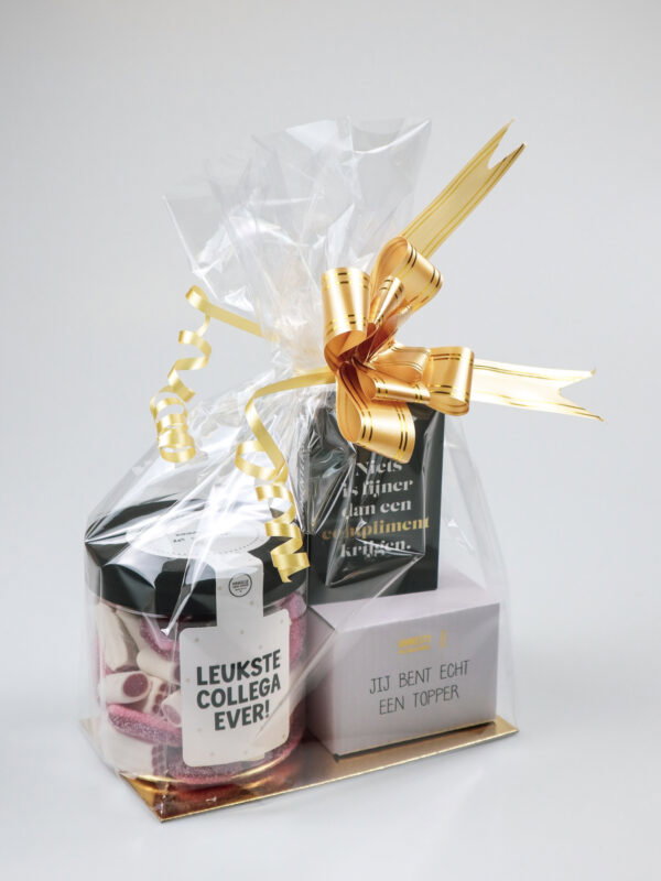 Luxe cadeauzak collega - Jij bent echt een topper