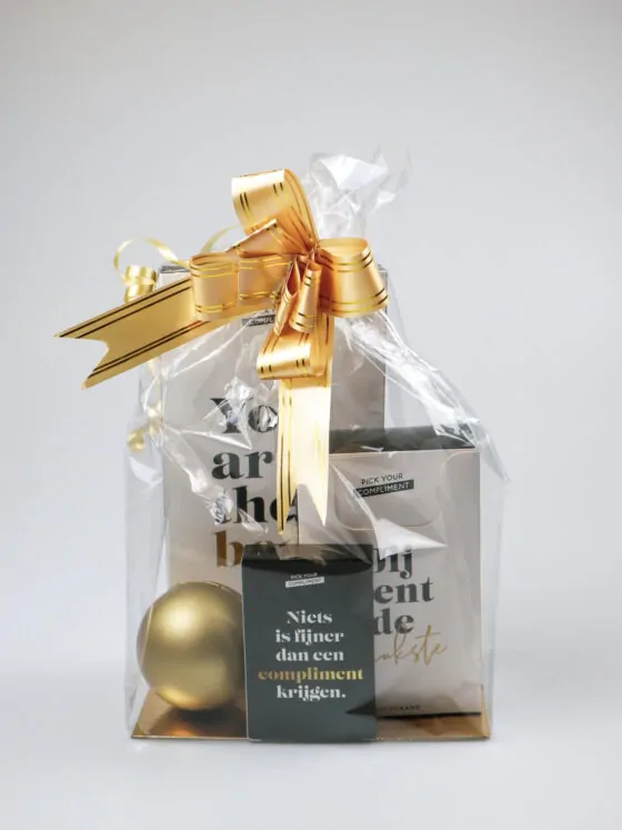 Luxe cadeauzak compliment - Jij bent de leukste
