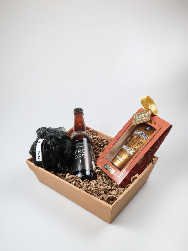 Cadeauschaal Man met Bierdouche - Stoer Cadeau voor Mannen