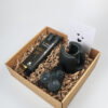 Cadeaupakket met Wijn, Theelichthouder en Sfeervolle Kaarsen
