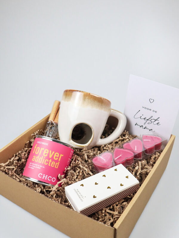 Cadeaupakket liefste mama met chocoladefondue Cadeaupakket liefste mama met chocoladefondue