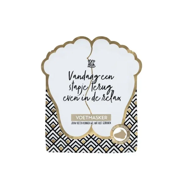Voetenmasker – Vandaag een stapje terug, even in de relax