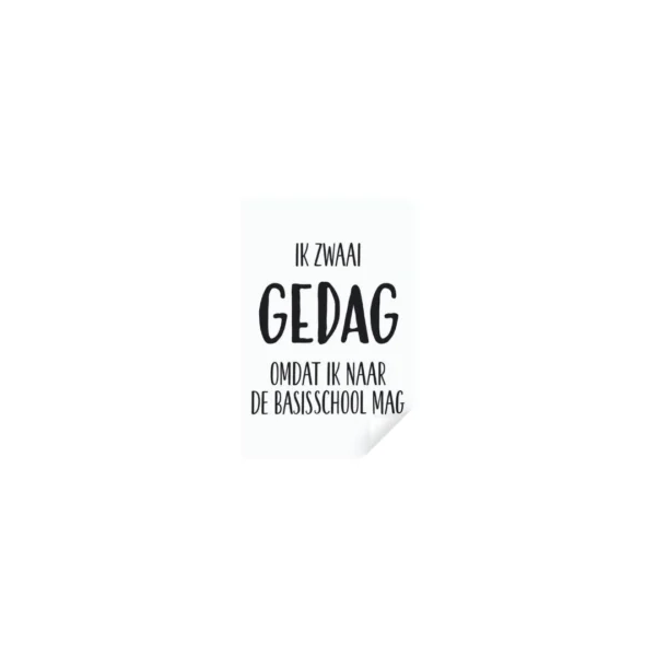 ik zwaai gedag omdat ik naar de basisschool mag_resultaat