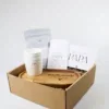 Genietmoment cadeau voor papa met mok en chocolade