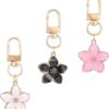 Sleutelhanger metalen bloem Sleutelhanger metalen bloem