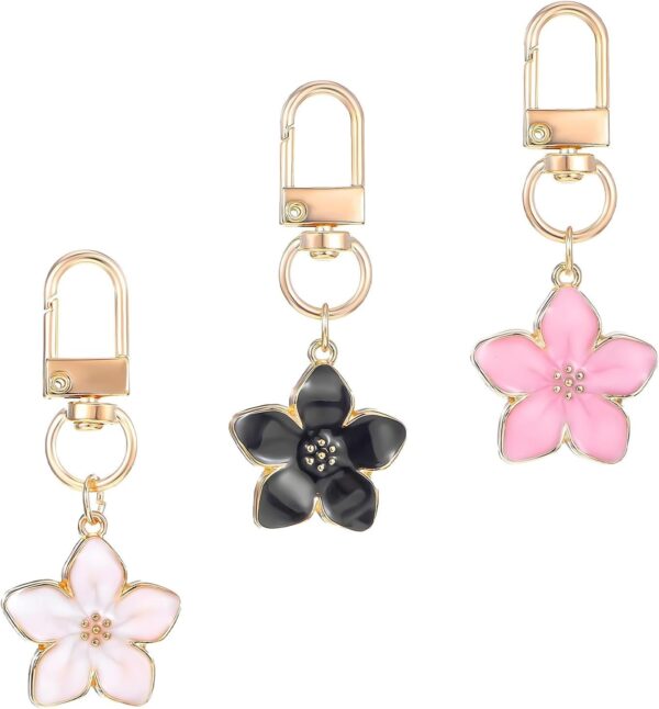 Sleutelhanger metalen bloem Sleutelhanger metalen bloem