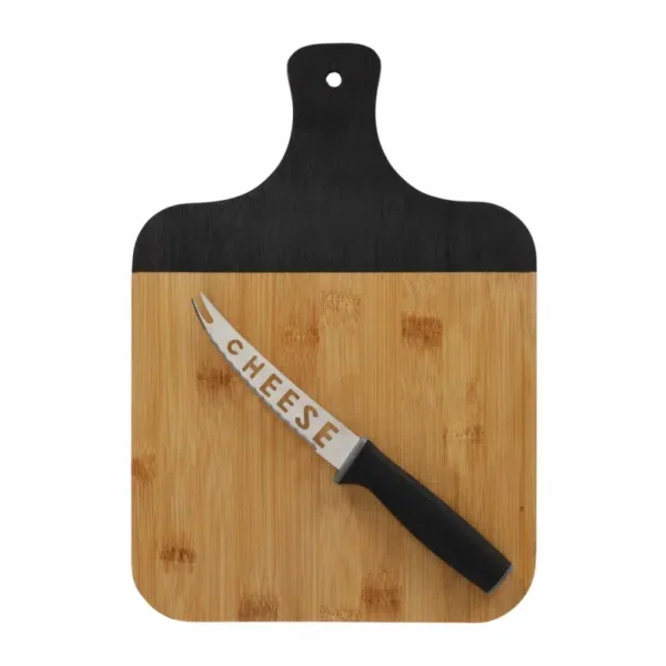 Serveerplank met kaasmes bamboe – Jens Living