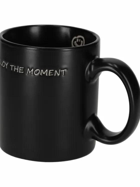 Mok zwart enjoy the moment – Jens Living