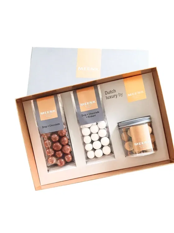 Meenk Choco Drop cadeaupakket – Luxe chocolade en drop