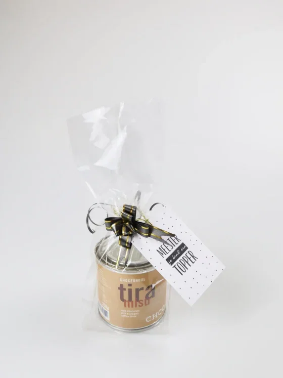Cadeautje meester chocoladefondue - je bent een topper