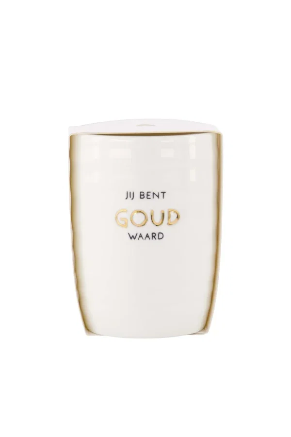 Zusss koffiemok – jij bent goud waard wit/goud Zusss koffiemok – jij bent goud waard wit/goud