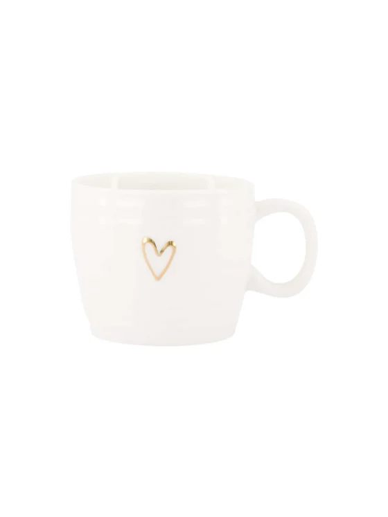 Zusss cappuccinomok - open hartje wit/goud Zusss cappuccinomok - open hartje wit/goud