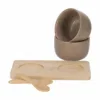 Serveerschaaltjes Joris - Tapasplankje met 2 schaaltjes & lepeltjes