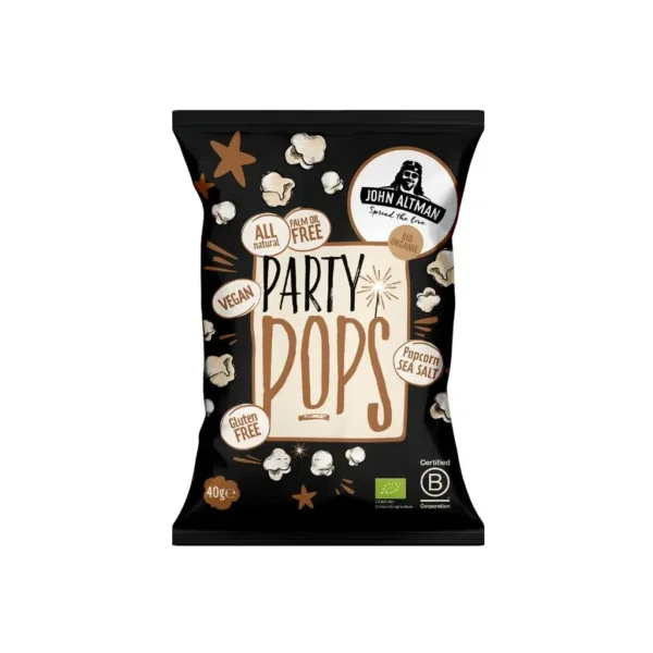 Popcorn sea salt bio – Party Pops