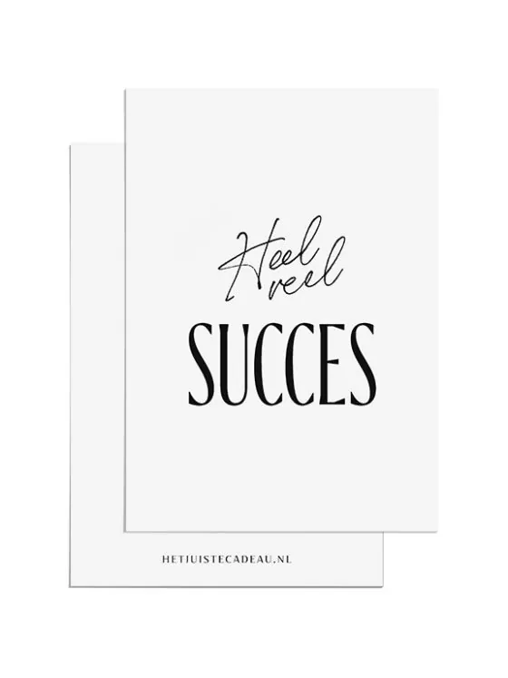 Ansichtkaart - Heel veel Succes Ansichtkaart - Heel veel Succes