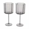 Wijnglazen kunststof set van 2 – rookglas look Wijnglazen kunststof set van 2 – rookglas look