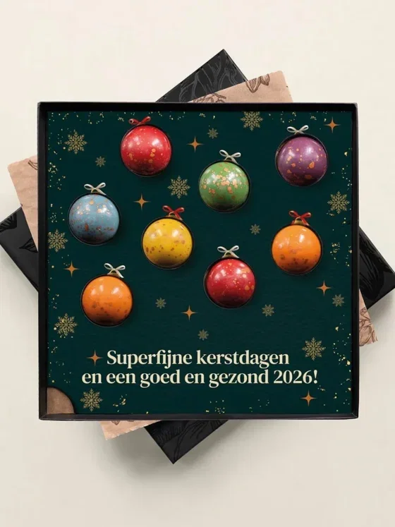 Luxe Bonbons Kerst | 8 XL Handgemaakte Domes