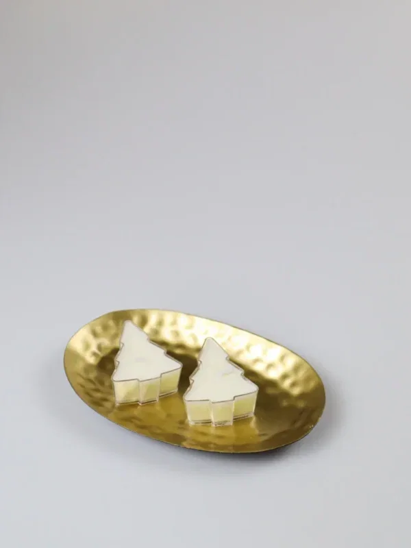 Brievenbus cadeau fijne feestdagen met lichtjes en chocolade