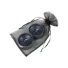 Waxinelichtjes groot zwart 2 stuks – transparante cup Waxinelichtjes groot zwart 2 stuks – transparante cup