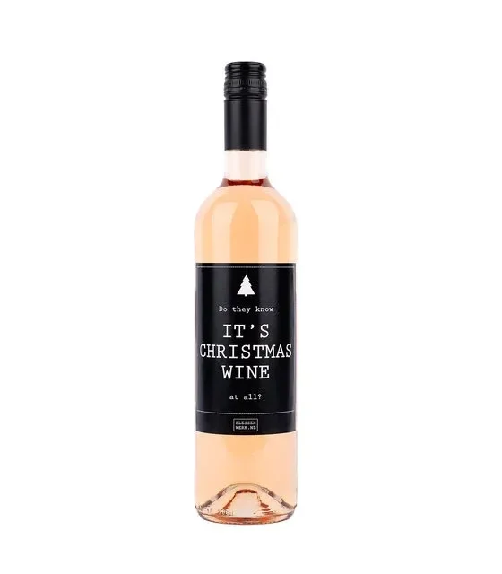 Wijn rose - Do they know it's Christmas wine at all - Rose de Syrah