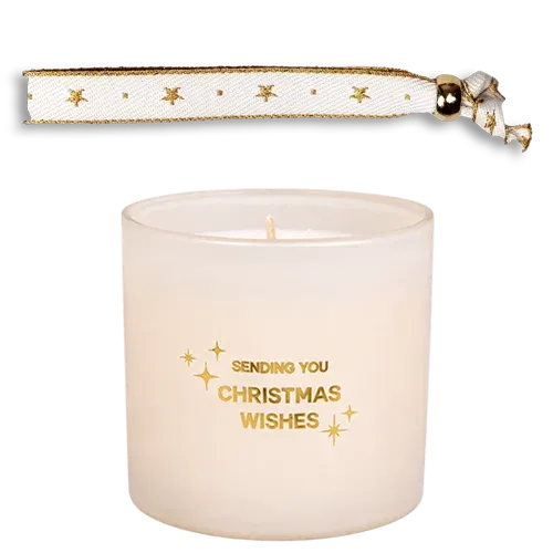 Geurkaars met armband - Sending you christmas wishes winter wood Geurkaars met armband - Sending you christmas wishes winter wood