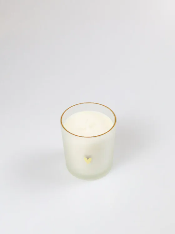 Geurkaars glas Zusss - Gouden hart