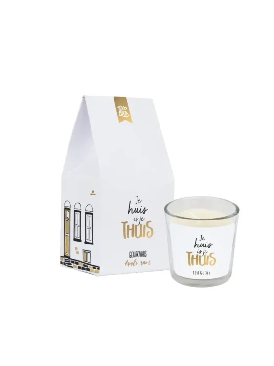 Geurkaars cadeau huisje - Je huis is je thuis