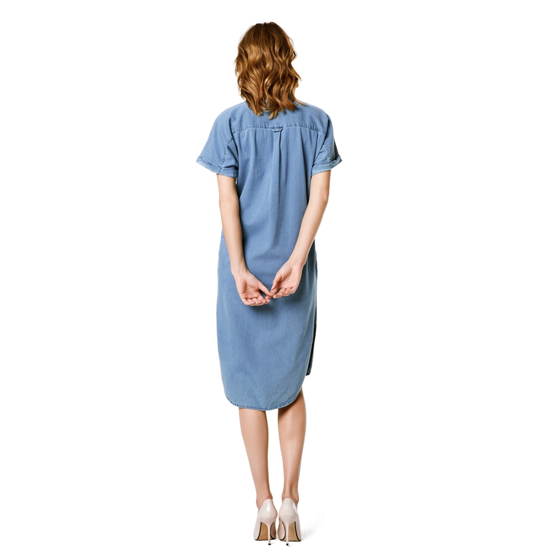 Supermom denim dress — BLAUW — Kindercompagnie