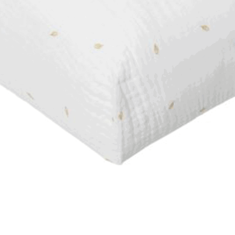 Nanami Hoeslaken wieg Leafprint - Afbeelding 2