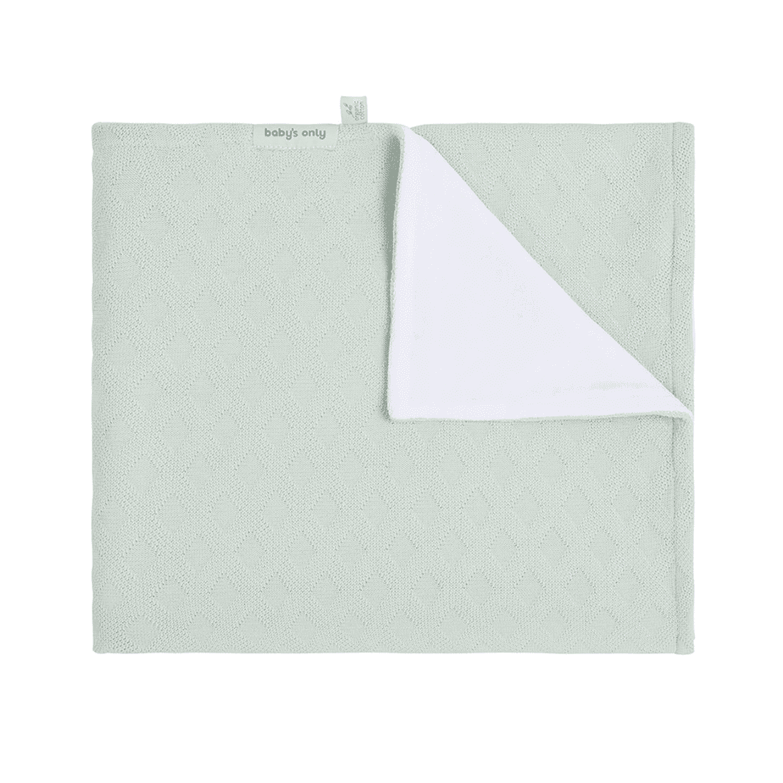 Baby's Only Wiegdeken Reef chenille - Ash Mint