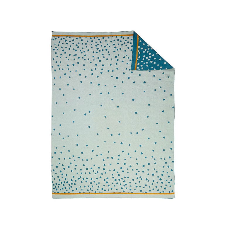 DoneByDeer Wiegdeken 'Knitted Happy Dots' - Afbeelding 2