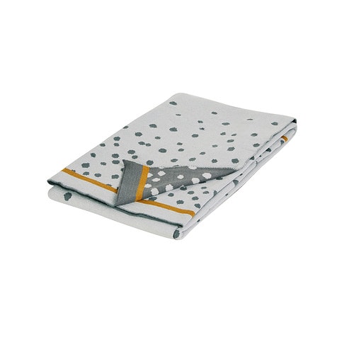 DoneByDeer Wiegdeken 'Knitted Happy Dots'