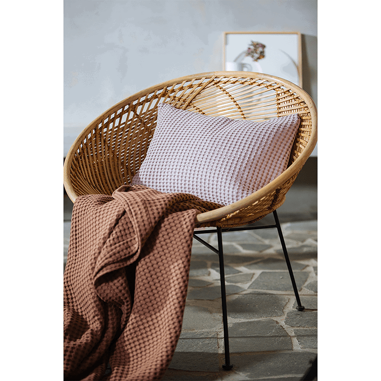 vandijck plaid pique wafel - Afbeelding 2