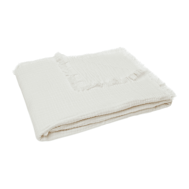 Jollein Ledikantdeken Muslin Fringe - Afbeelding 3