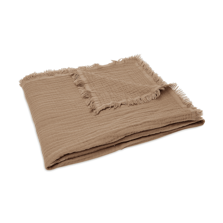 Jollein Ledikantdeken Muslin Fringe - Afbeelding 3