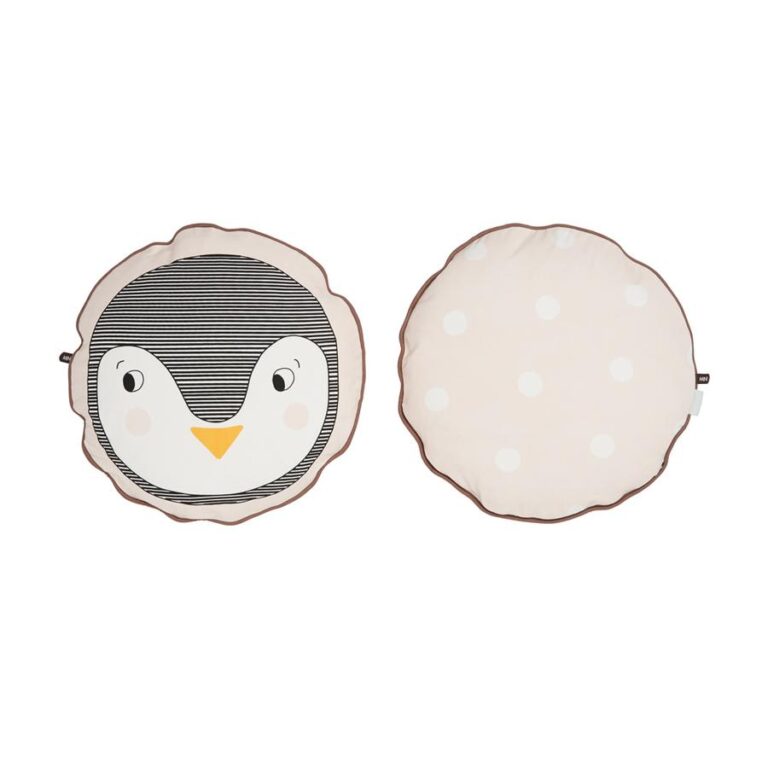 OYOY Living Design Rond Kussentje 'Pinguïn'