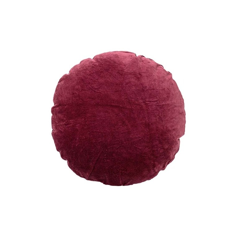bloomingville Kussen Rood 'Katoen' Ø45CM