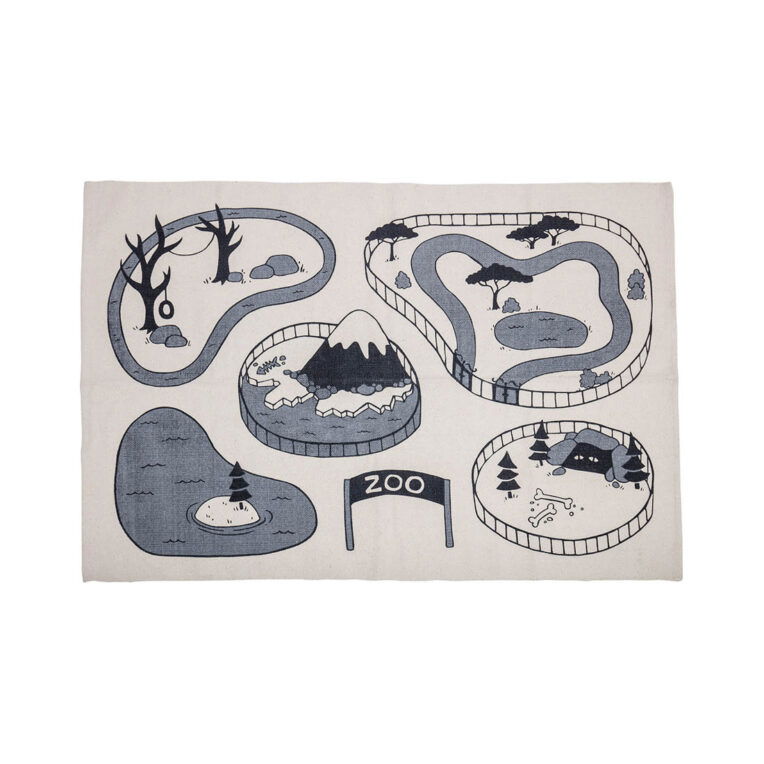 bloomingville Vloerkleed 'Zoo' 100x155CM