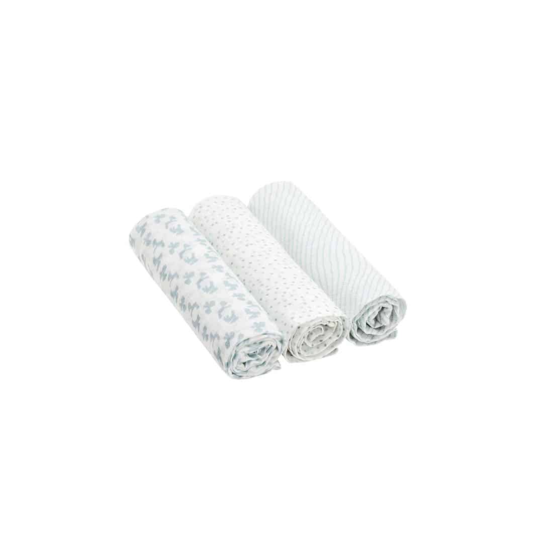 LÄSSIG Swaddle 3pack 80x80