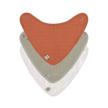 LÄSSIG 3-pack muslin bandana